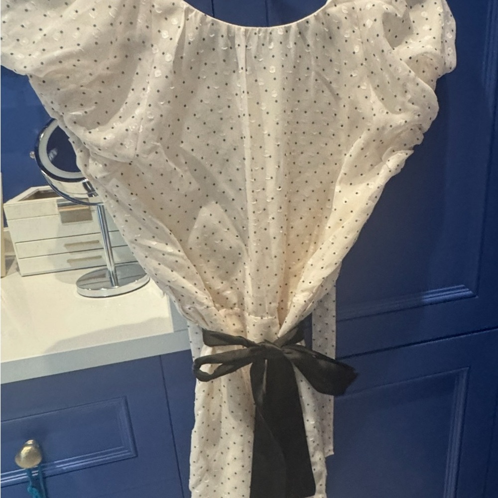 Elegant Polka Dot Kids Formal Dress